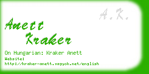 anett kraker business card